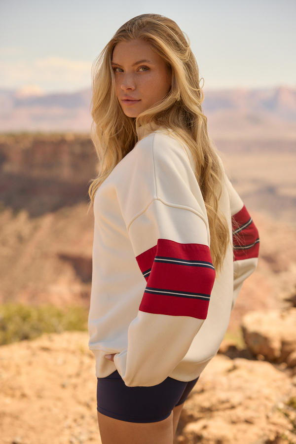 Roster Stripe Mock Neck Detail 3 - Altar'd State