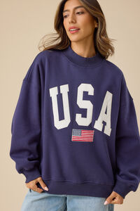 USA Embroidered Mock Neck Detail 2 - Altar'd State