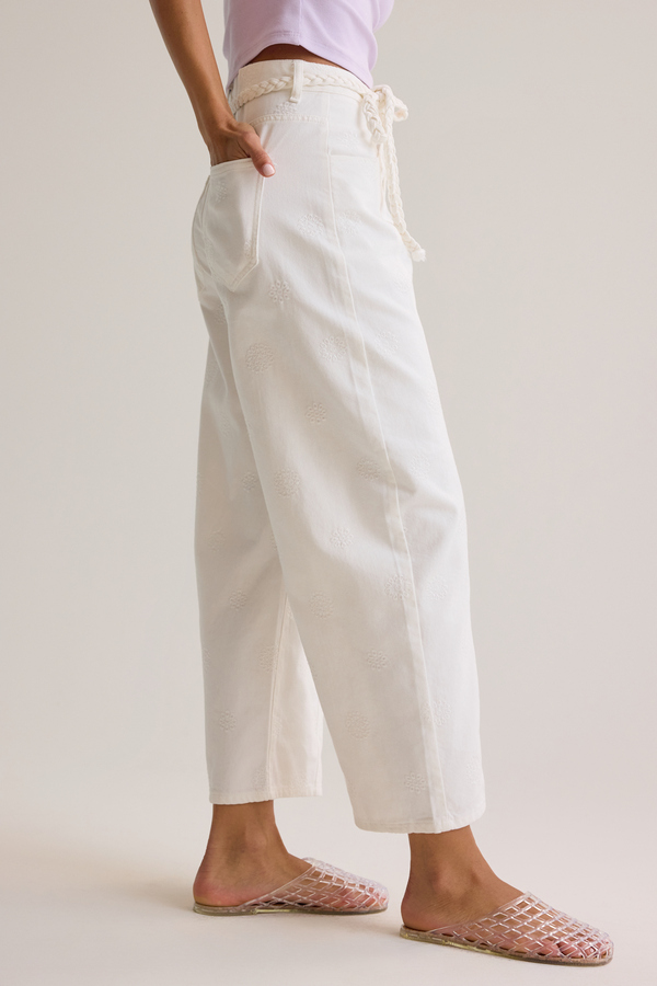 Raeleigh Tie Eyelet Pants Detail 3 - Altar'd State