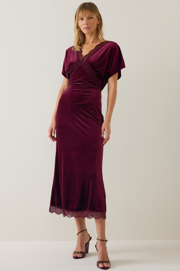 Mckenna Velvet Maxi Dress Detail 2 - Altar'd State