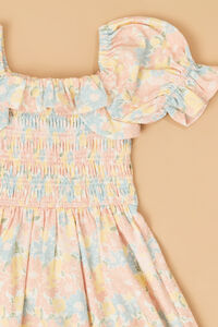Ember Floral Ruffle Sleeve Toddler Dress Detail 3 - Altar'd State