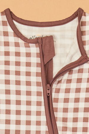 Ellan Gingham Romper - Altar'd State - 