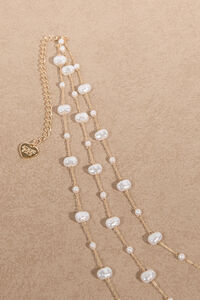 Layered Pearl Lariat Necklace Detail 4 - Altar'd State