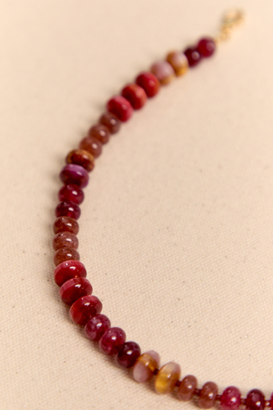 Mulled Wine Beaded Necklace - Altar'd State - 