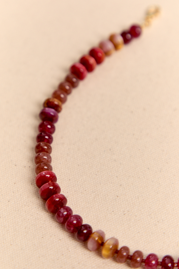 Mulled Wine Beaded Necklace Detail 3 - Altar'd State