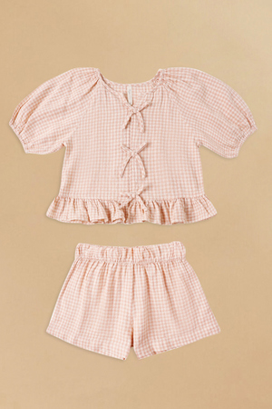 Juniper Gingham Top and Short Set by Rylee + Cru - Altar'd State - 
