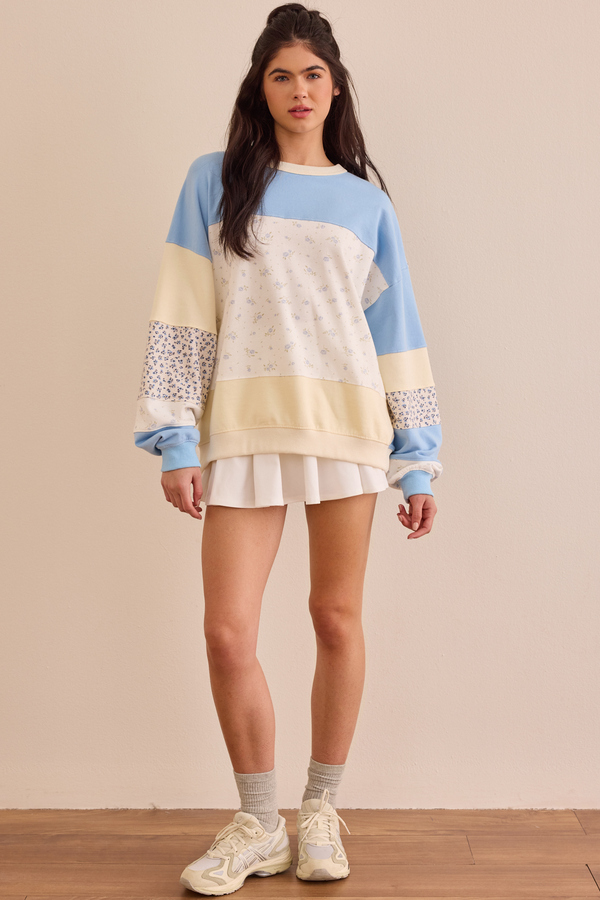 Mixed Bloom Pullover - Altar'd State