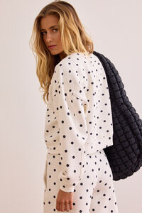 Supersoft Polka Dot Crew Pullover Detail 6 - Altar'd State