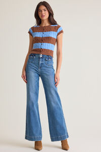 Anne Short Sleeved Cardigan Detail 3 - Altar'd State