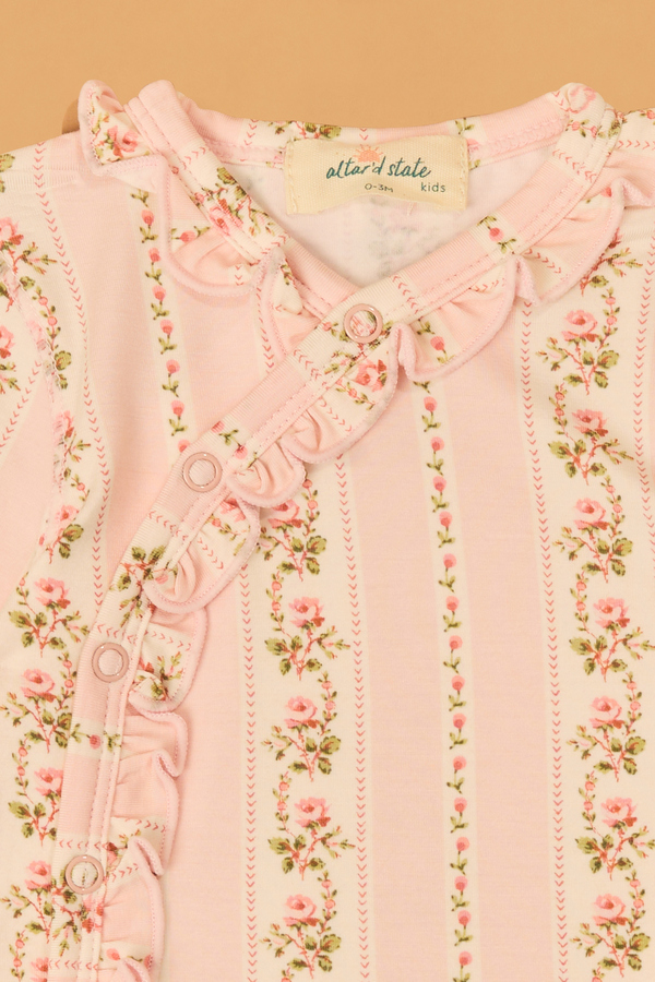 Antoinette Floral Snap Top Set Detail 3 - Altar'd State