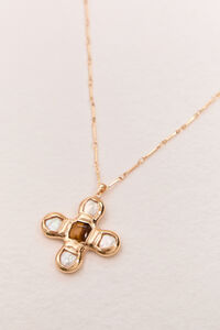 Brown Cross Pendant Necklace - Altar'd State