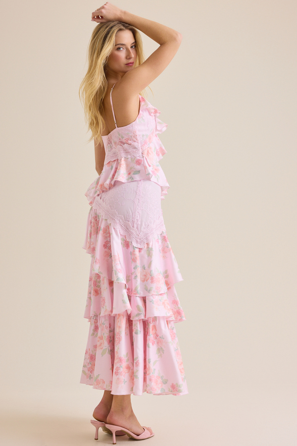 Shannon Floral Maxi Dress Detail 4 - Altar'd State