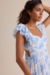 Auburn Floral Maxi Dress Detail 3 - Altar'd State