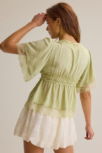 Evanelle Lace Babydoll Top Detail 7 - Altar'd State