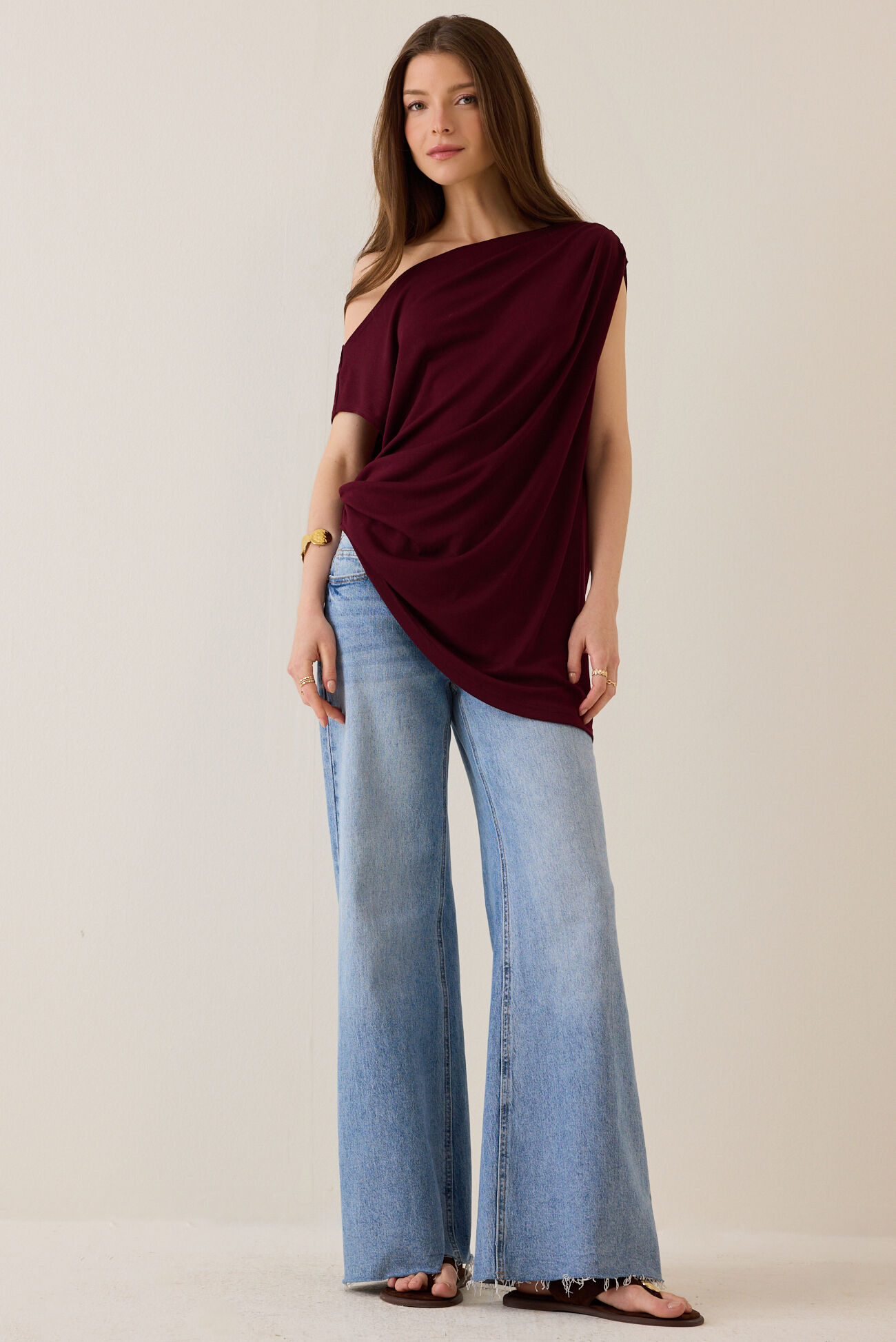 Harper Asymmetrical Neck Top