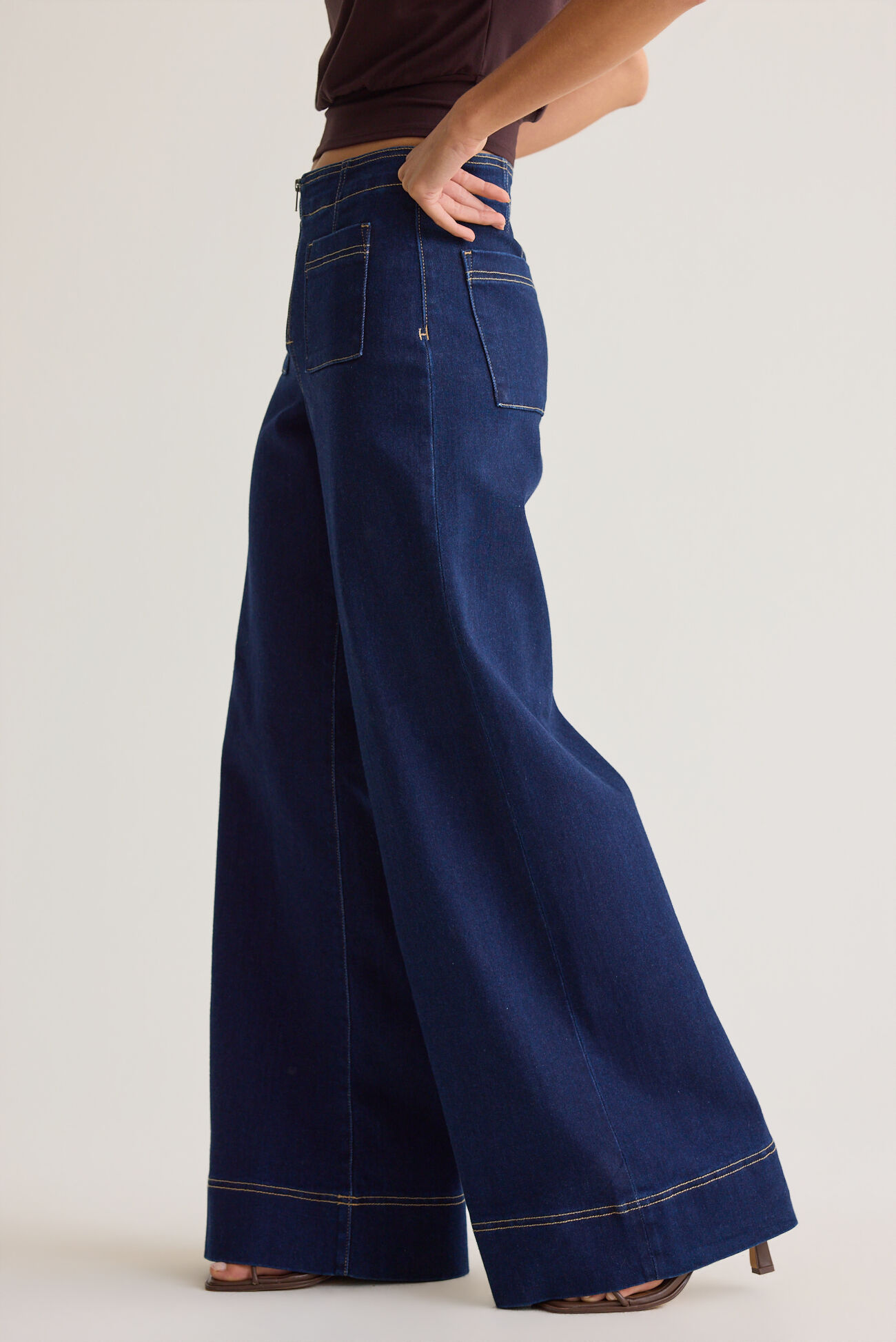 Hayla High Rise Front Zip Jean