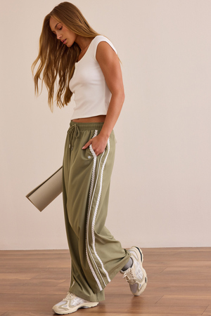 Relay Lace Stripe Pant - Altar'd State - 