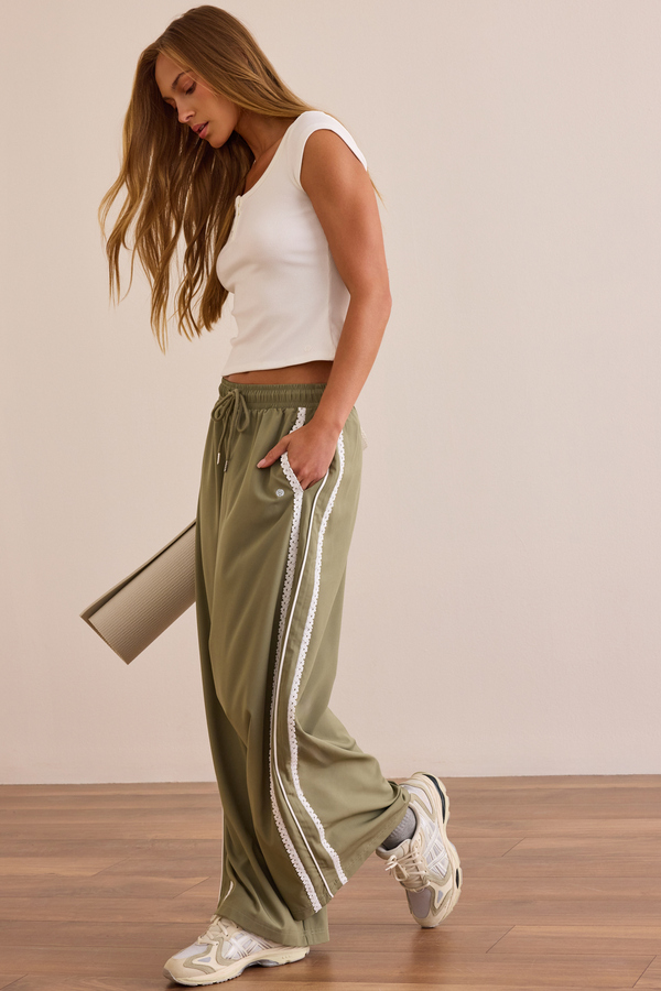Relay Lace Stripe Pant - Altar'd State