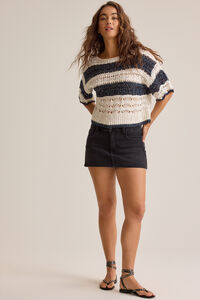 Greta Woven Striped Pullover - Altar'd State