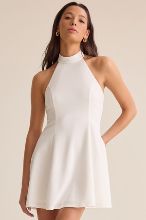 Zariah Halter Mini Dress - Altar'd State - 