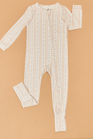 Horseshoe Bow Stripe Romper - Altar'd State