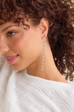 Crystal Teardrop Earrings - Altar'd State