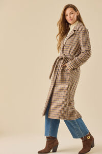 Katrina Plaid Overcoat Detail 5 - Altar'd State
