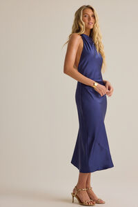 Maggie Satin Midi Dress Detail 3 - Altar'd State