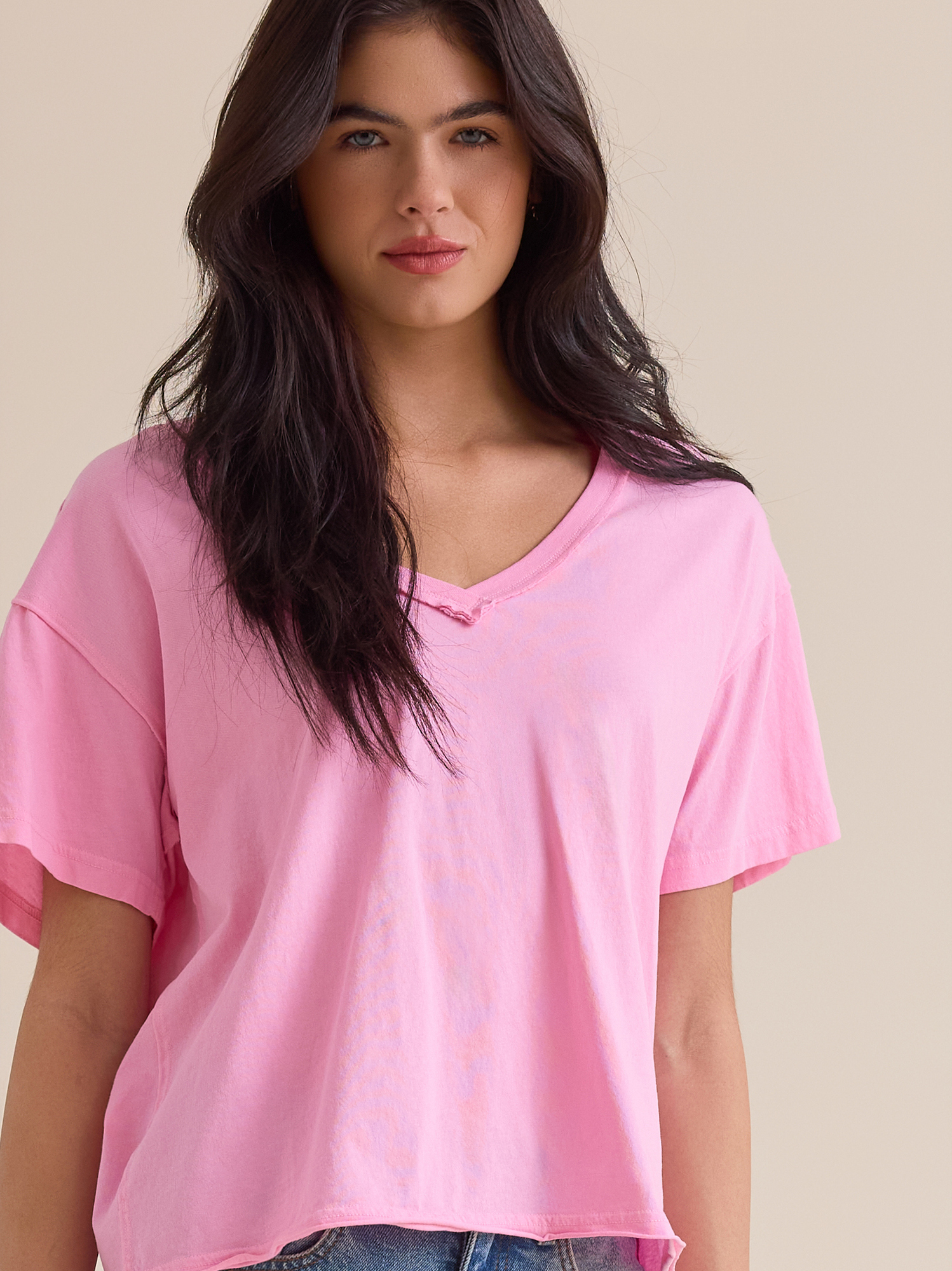 Bristol Oversized Tee in Pink | Altar'd State