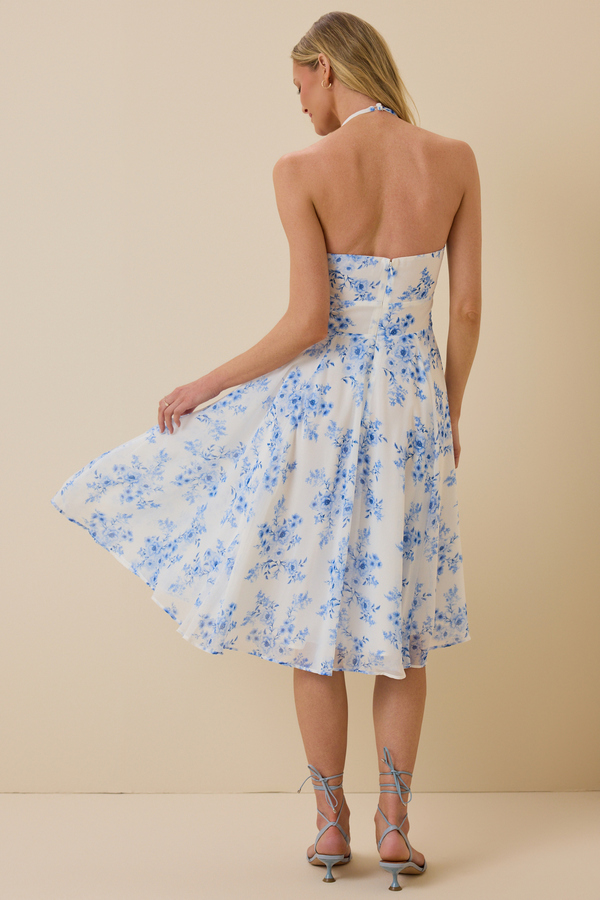 Terra Maxi Dress in Ivory/Blue | Altar'd State