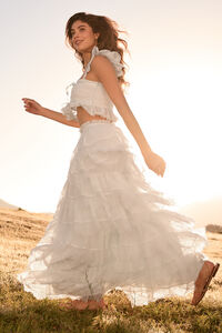 Radena Ruffle Maxi Skirt Detail 2 - Altar'd State