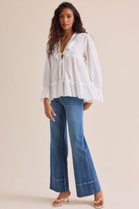 Irena Crochet Trim Top Detail 2 - Altar'd State