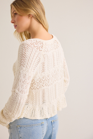 Lilliana Pointelle Cardigan - Altar'd State - 