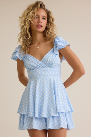 Stella Polka Dot Romper - Altar'd State - 