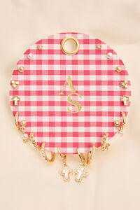 18K Gold Red Gingham Earring Pack Detail 2 - Altar'd State