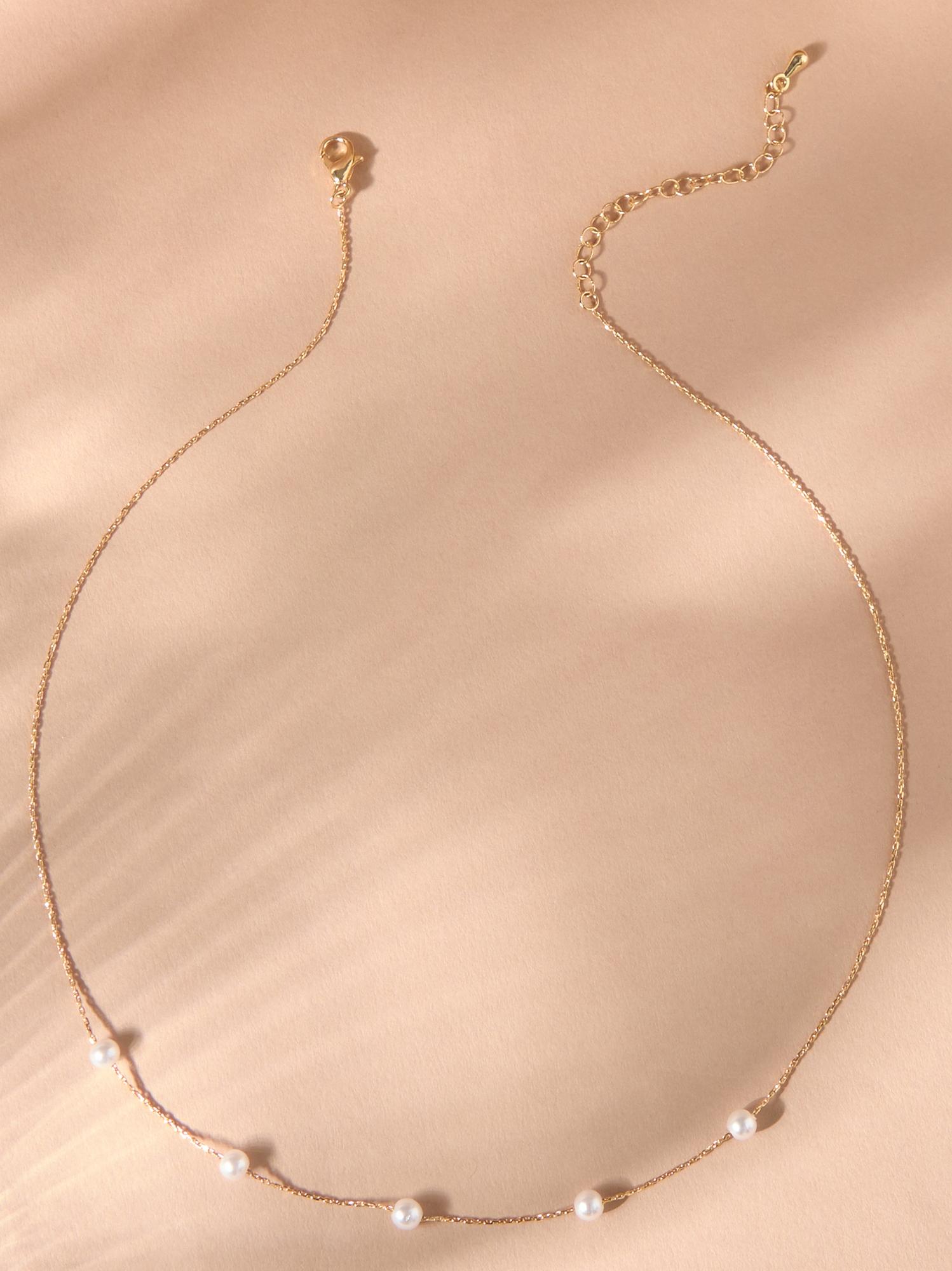 18K Pearl Charm Necklace - A main image 0