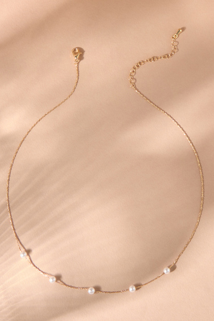 18k Gold Pearl Charm Necklace - Altar'd State - 