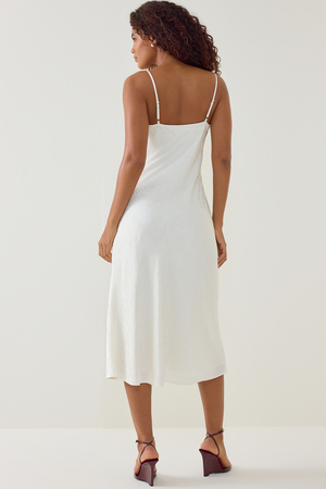 Olandria Satin Midi Dress - Altar'd State - 