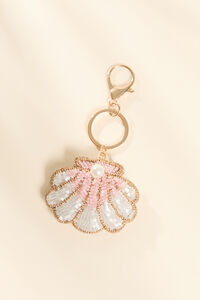 Beaded Seashell Bag Charm in Pink | Altar'd State