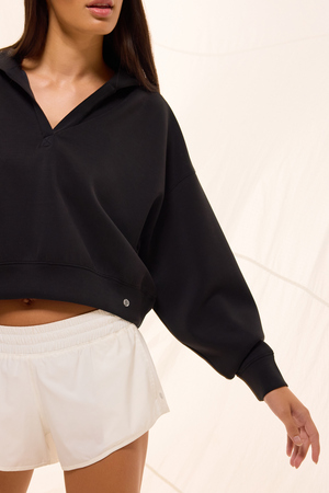 Supersoft Cropped V-Neck Hoodie - Altar'd State - 