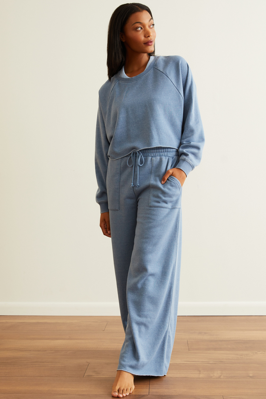 Gave You Everything Wide Leg Sweatpants Volcanic