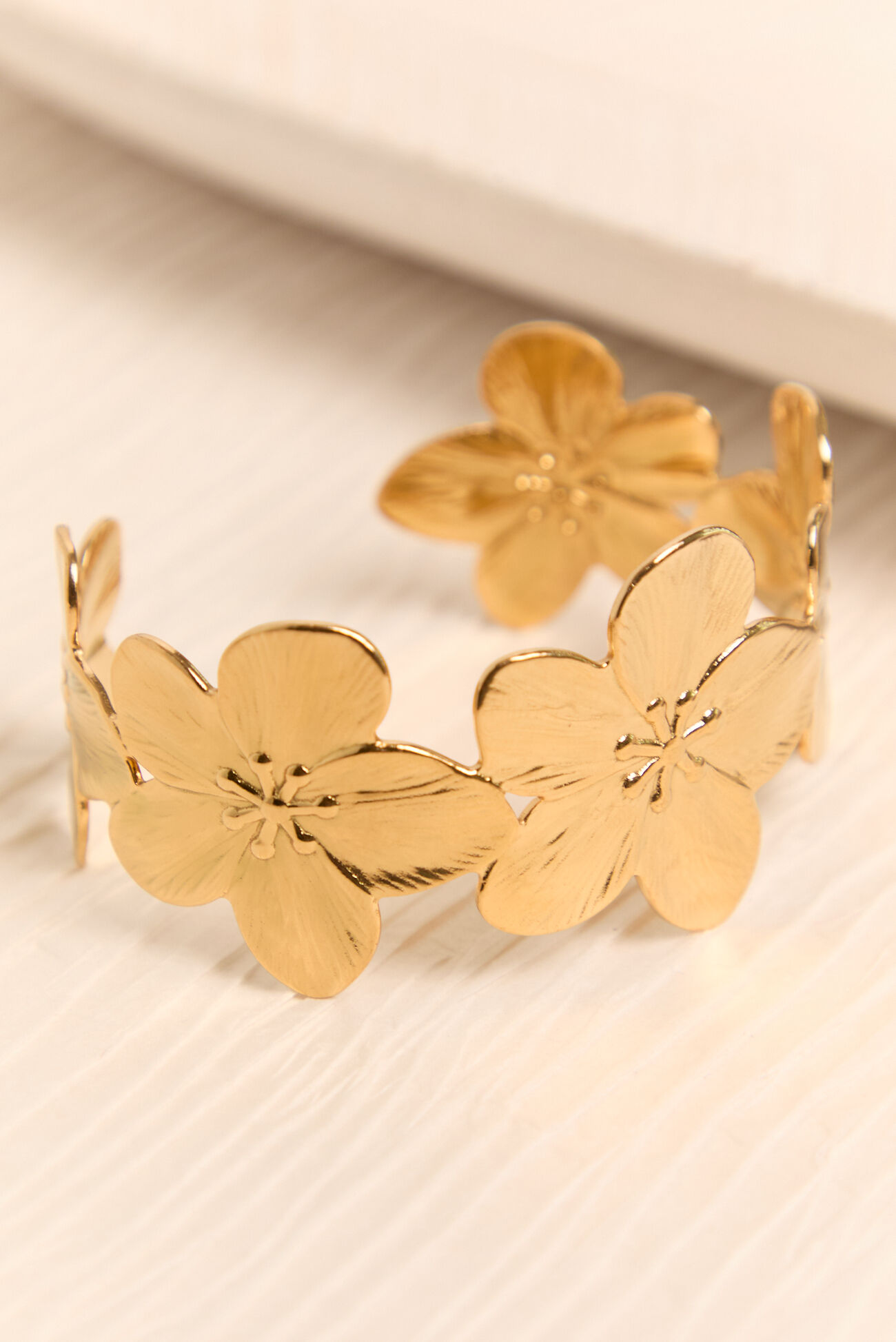 Floral Statement Cuff Bracelet