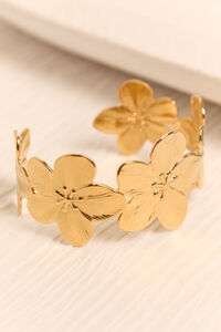 Floral Statement Cuff Bracelet Detail 3 - Altar'd State