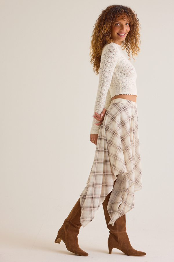 Fernley Textured Fitted Pullover Sweater Detail 6 - Altar'd State