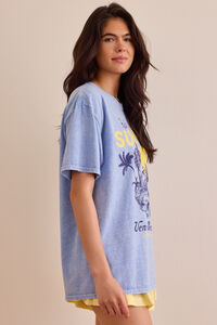 Hello Summer Oversize Tee Detail 3 - Altar'd State