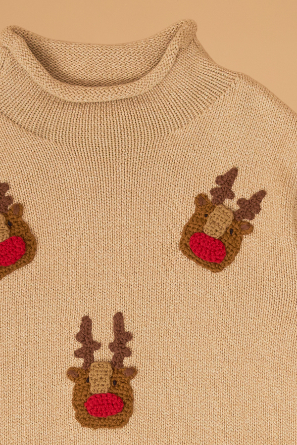 Rudolph Rollneck Sweater Detail 5 - Altar'd State