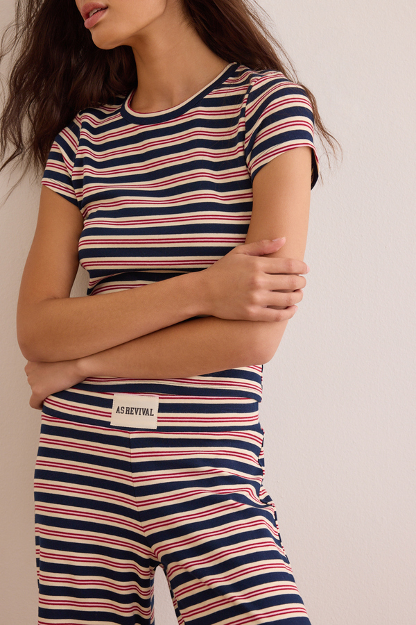Classic Coast Stripe Top Detail 3 - Altar'd State