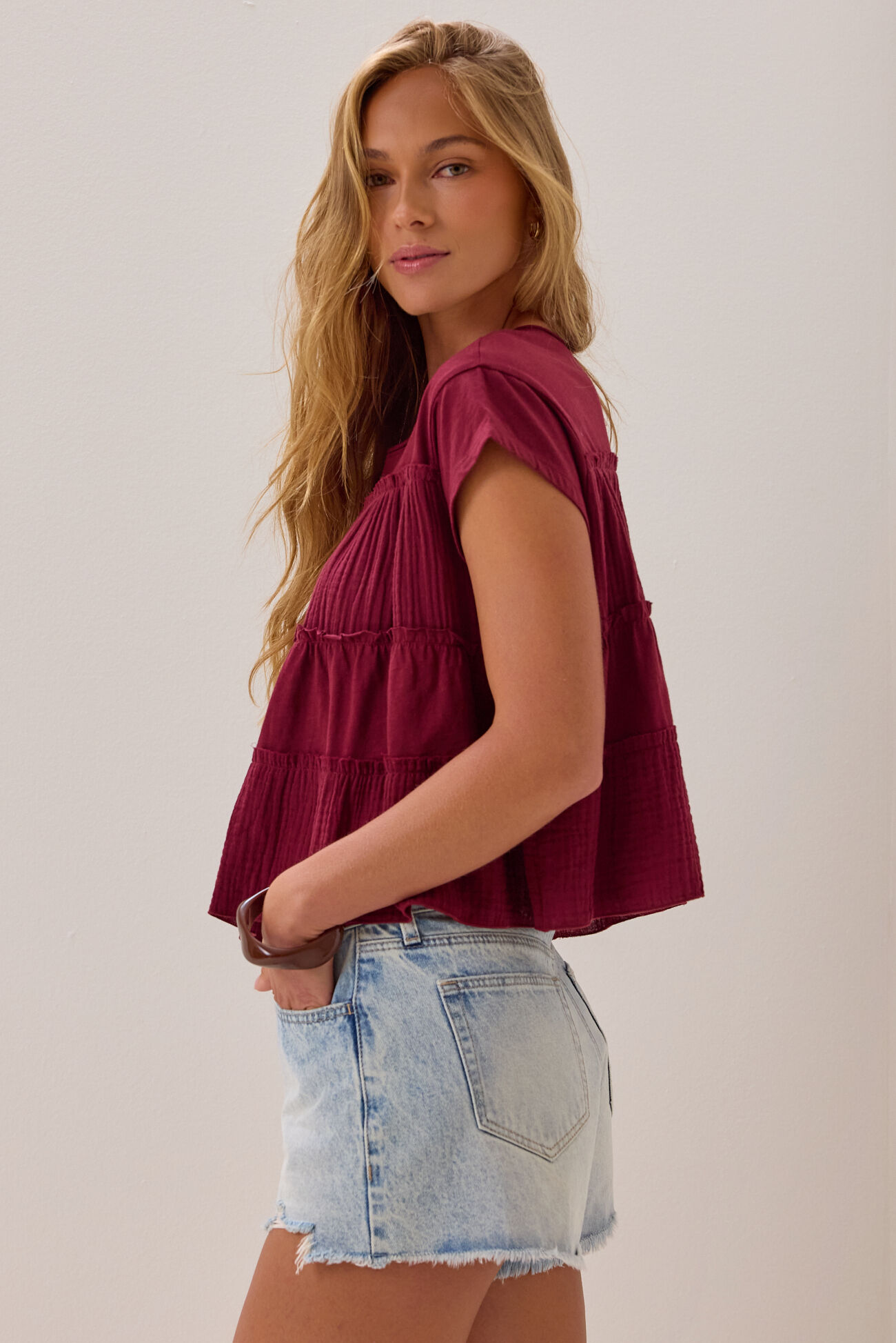 Felicity Tiered Babydoll Top