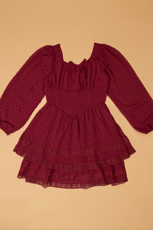 Sophia Dot Chiffon Dress - Altar'd State - 