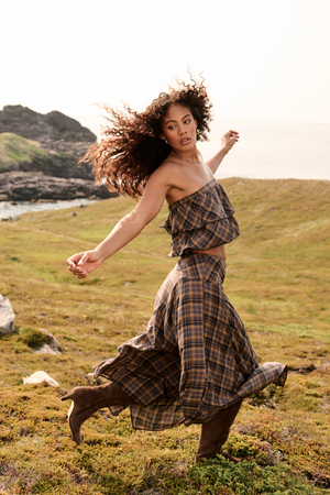 Camden Plaid Tube Top - Altar'd State - 